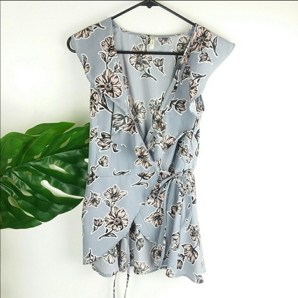 Japna Flowy Wrap Blouse